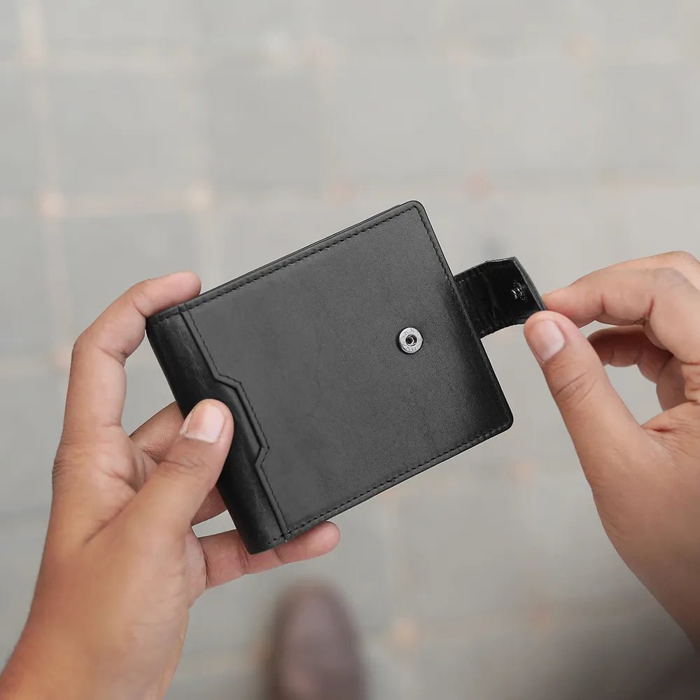 Leather Card Wallet &#8211; Luis Alperto Black 05