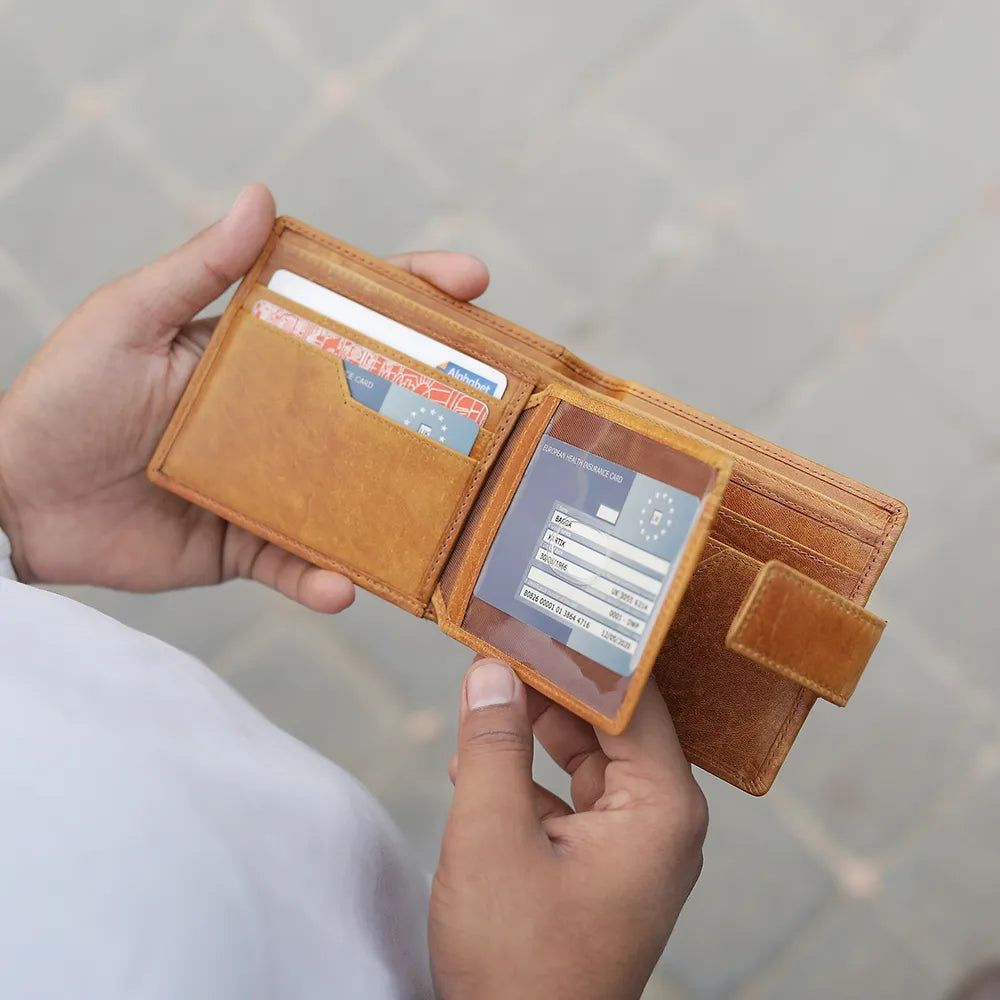Leather Card Wallet for men
