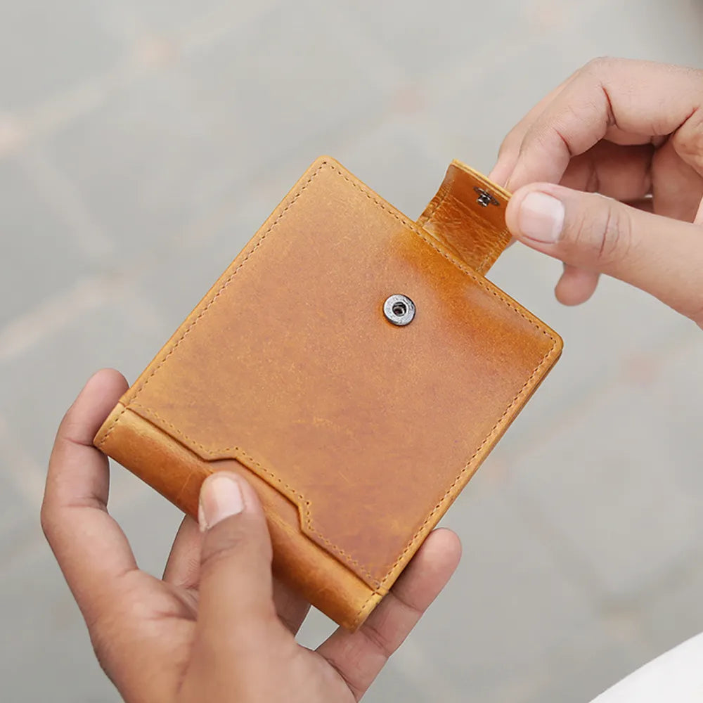 Leather Card Wallet &#8211; Luis Alperto Tan 05