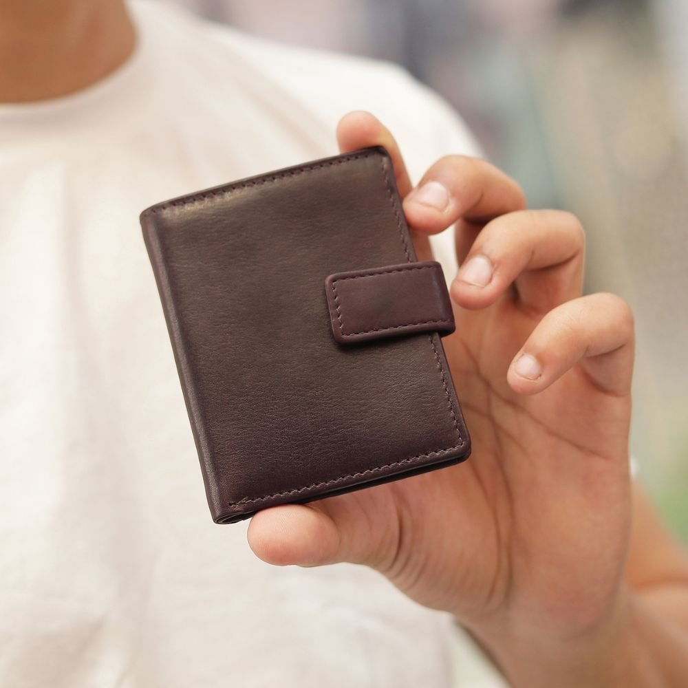 Leather Credit Card Holder – Aldo Tuscan 2217 Chestnut (5)