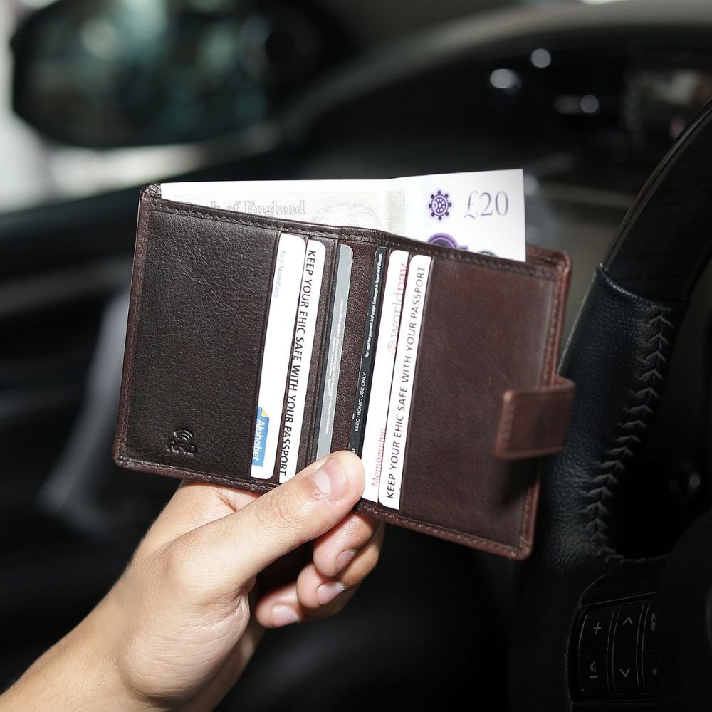 Leather Credit Card Holder &#8211; Aldo Tuscan 2217 Brown (6)