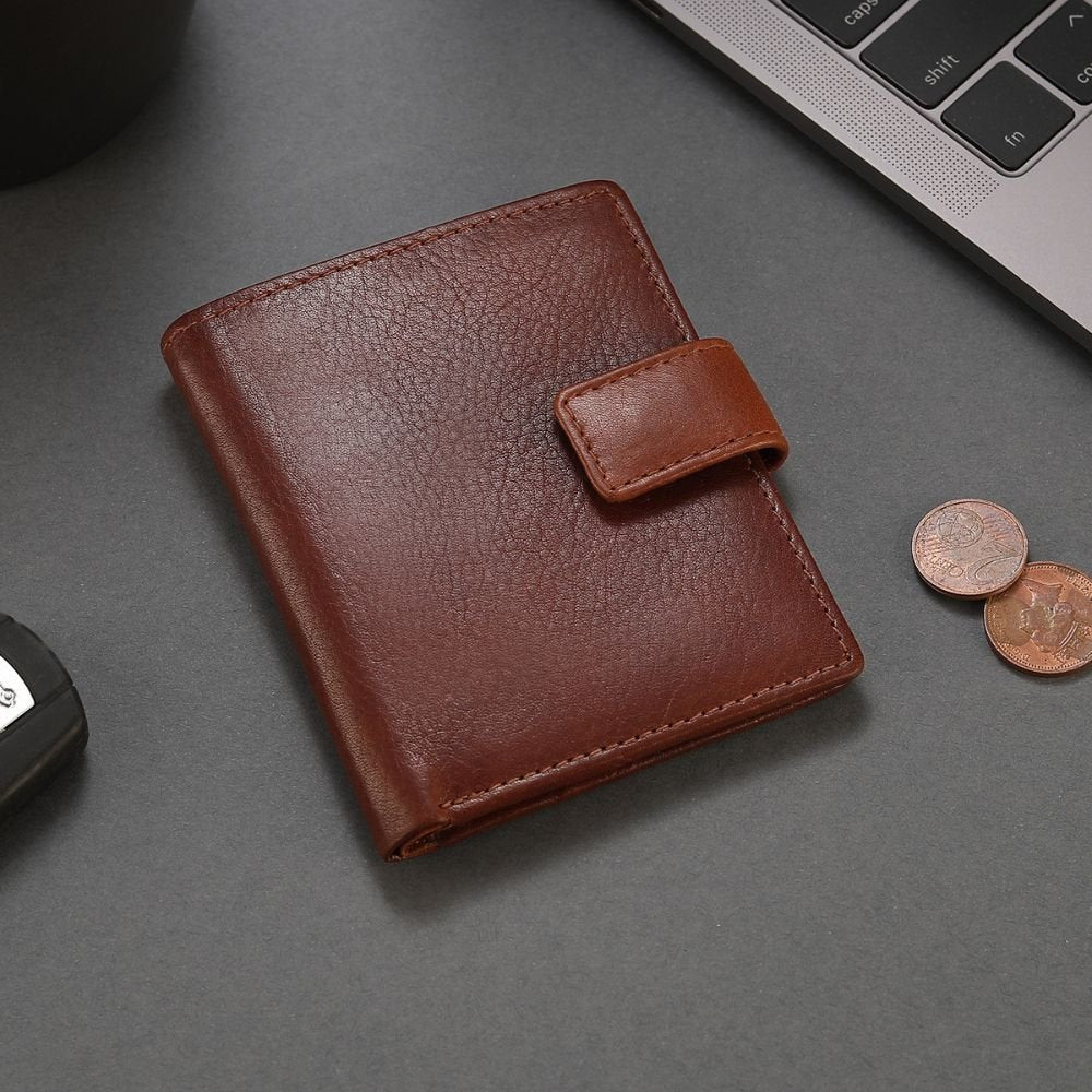 Leather Credit Card Holder &#8211; Aldo Tuscan 2217 Chestnut (5)