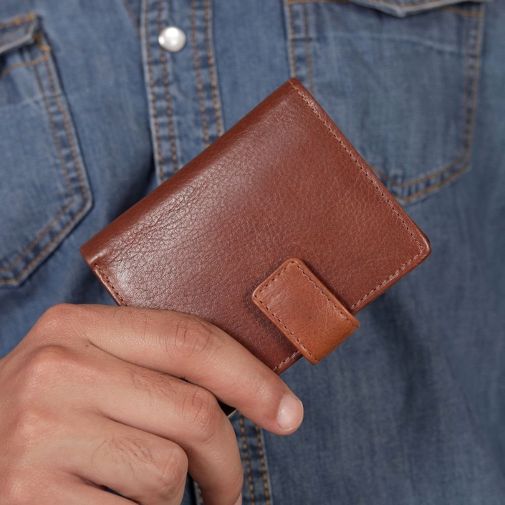 Leather Credit Card Holder &#8211; Aldo Tuscan 2217 Chestnut (6)