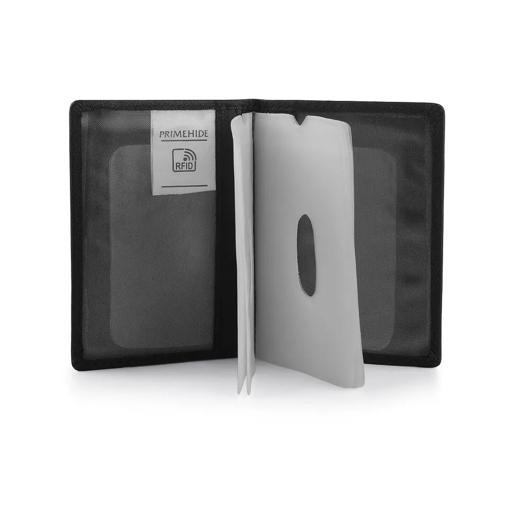 Leather Credit Card Holder Black-3