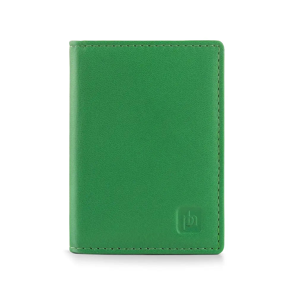 Leather Credit Card Holder Green-1