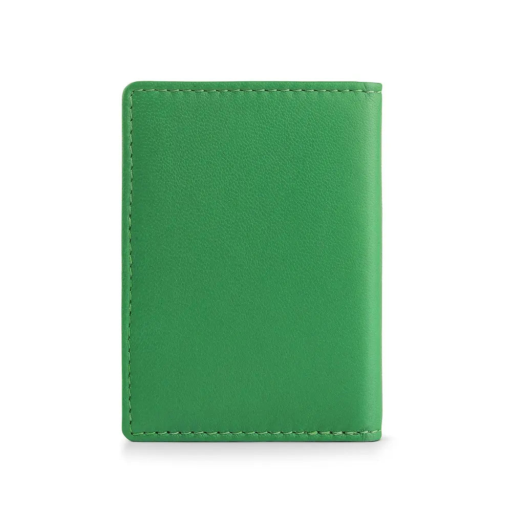 Leather Credit Card Holder Green-2