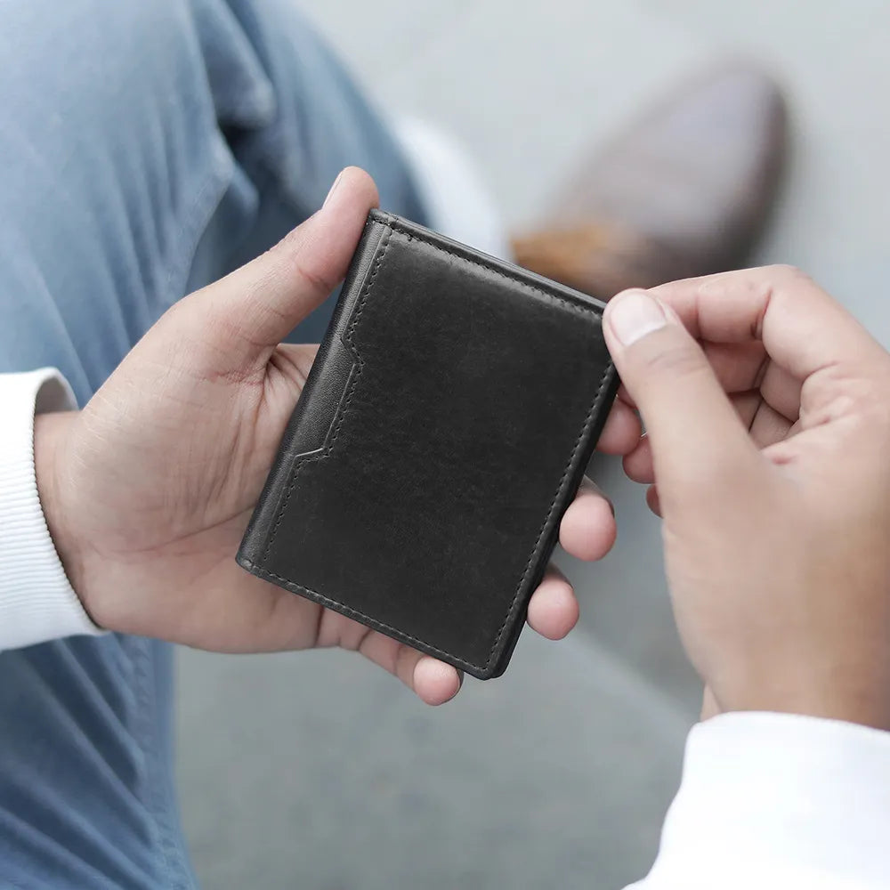 Leather Credit Cardholder &#8211; Diego Alperto Black 03