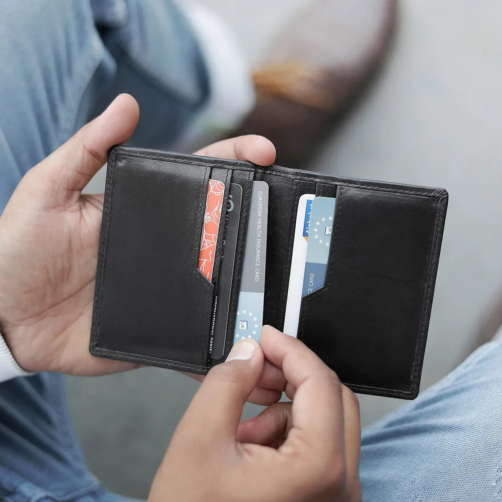 Leather Credit Cardholder &#8211; Diego Alperto Black 04