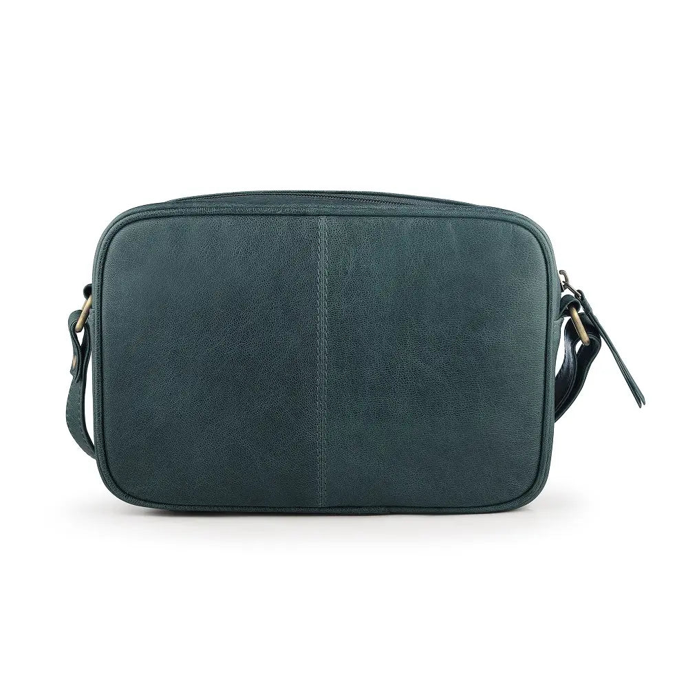 Leather Crossbody Bag Arizona Green-2