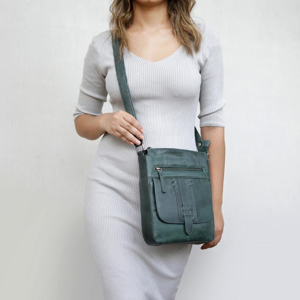 Leather Crossbody Bag &#8211; Phoenix Arizona GREEN 360 (3)