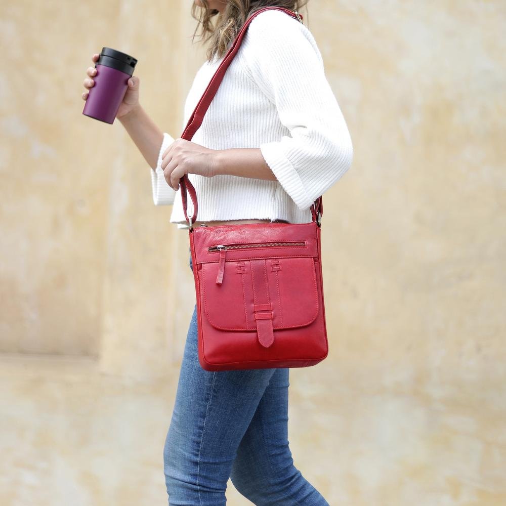 Leather Crossbody Bag &#8211; Phoenix Arizona RED 360 (3)