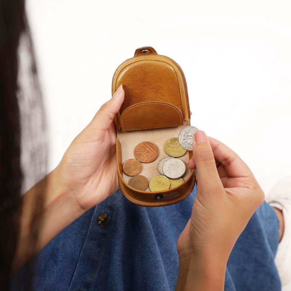 Leather Horseshoe Coin Purse Mayfair 2507 (5)