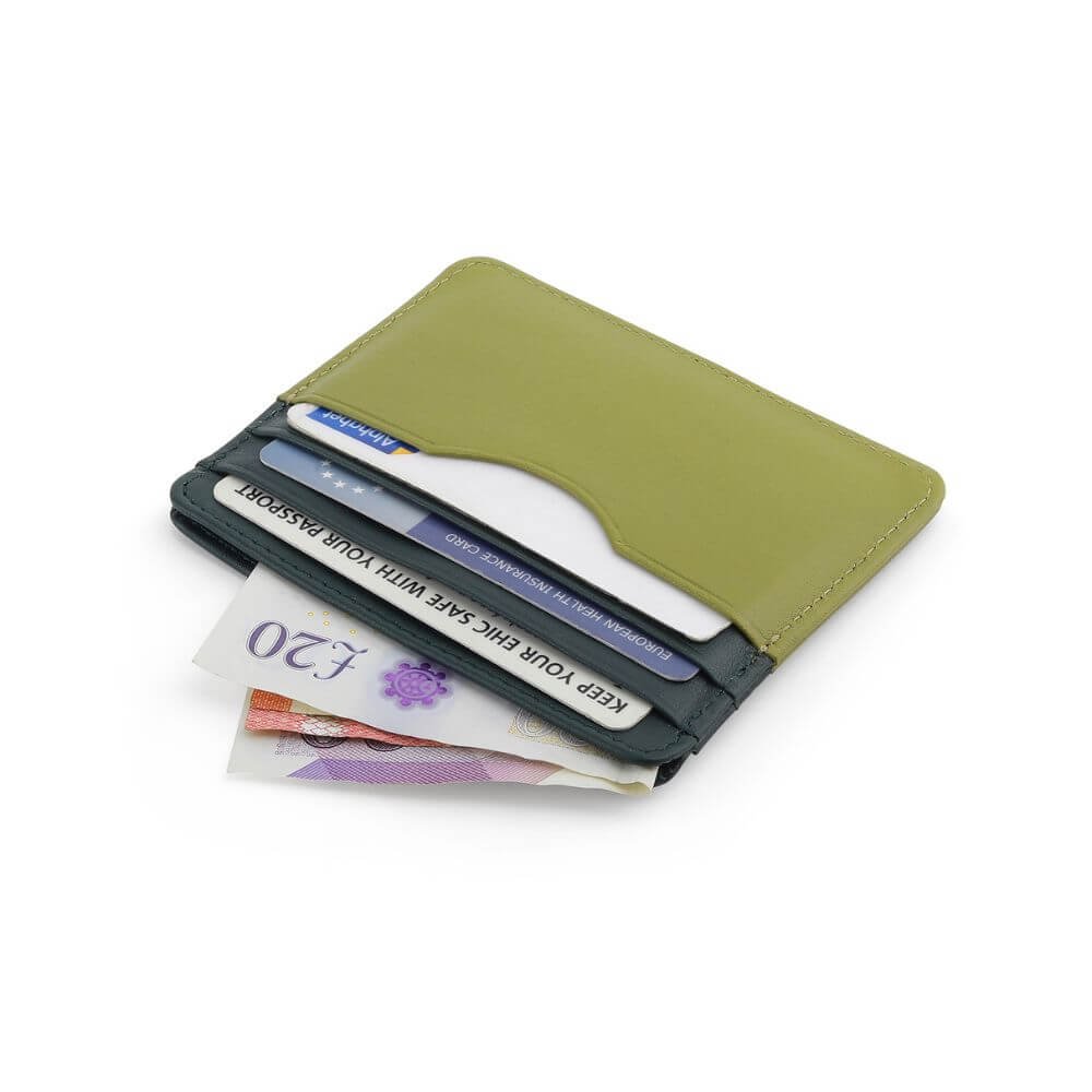 Leather Lined Cardholder Rio 785 &#8211; Green (3)