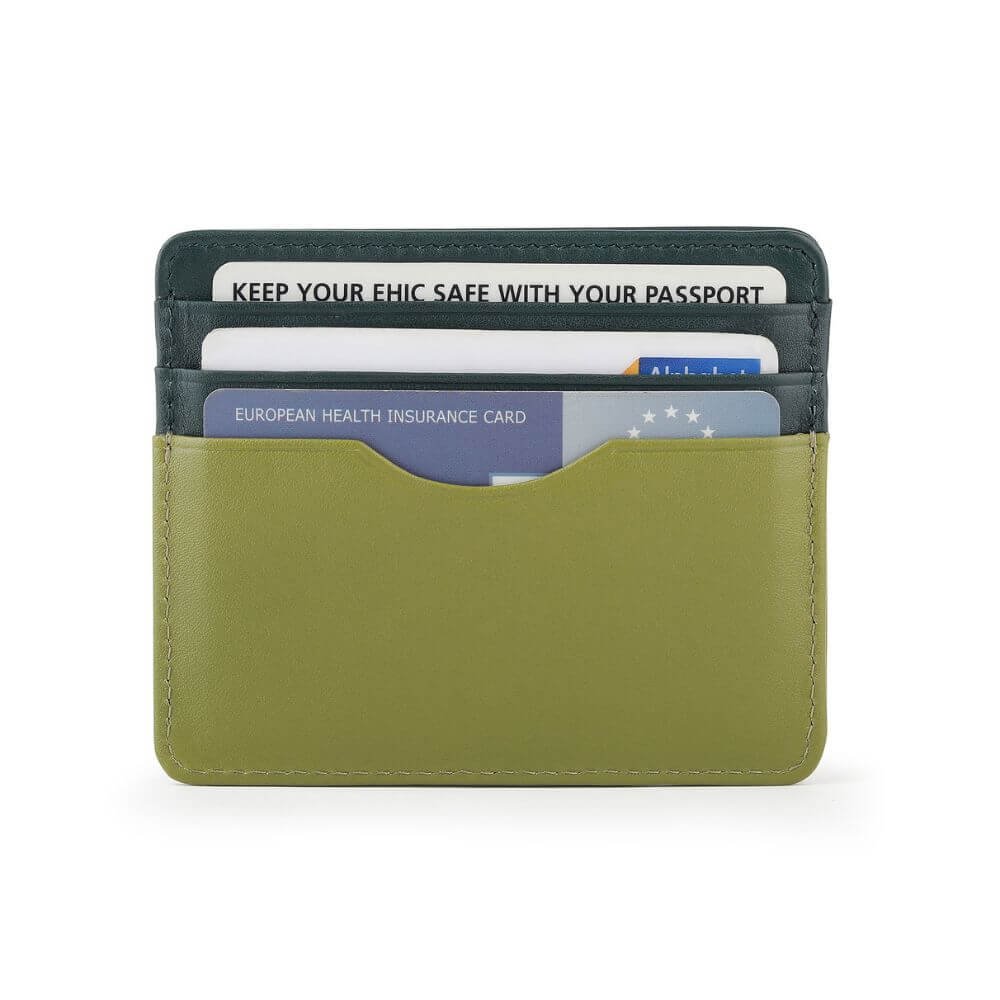 Leather Lined Cardholder Rio 785 &#8211; Green