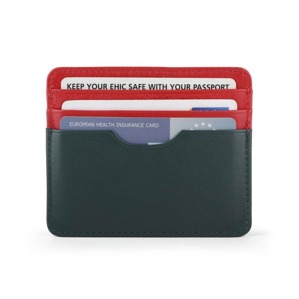 Leather Lined Cardholder Rio 785 &#8211; Red (2)