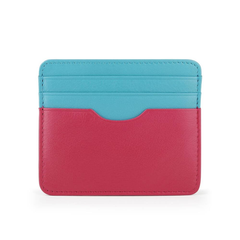 Leather Lined Cardholder Rio 785 &#8211; Turquoise (3)