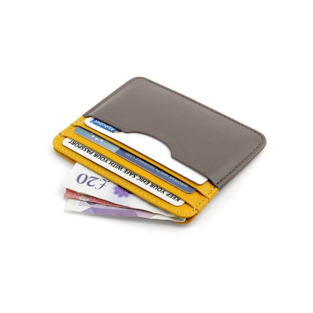 Leather Lined Cardholder Rio 785 &#8211; Yellow (3)