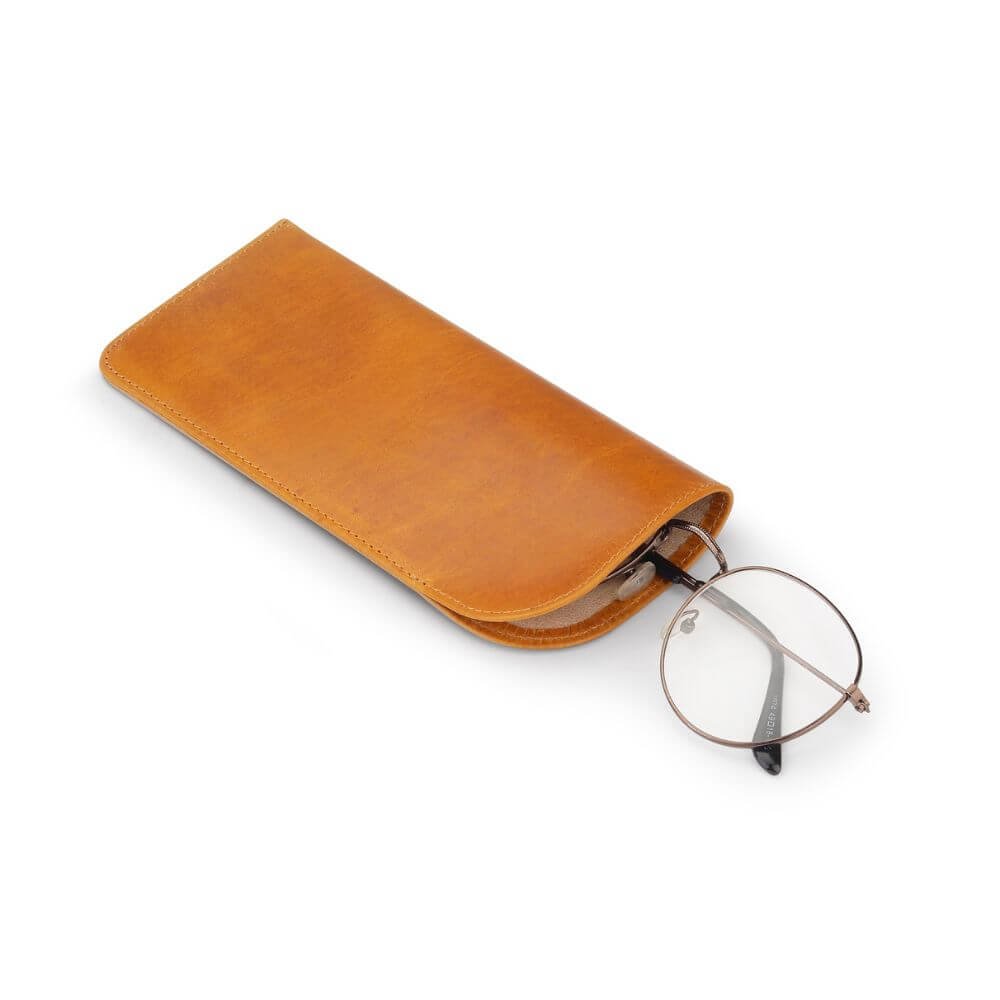 Leather-Lined Glasses Pouch Beatrice Mayfair