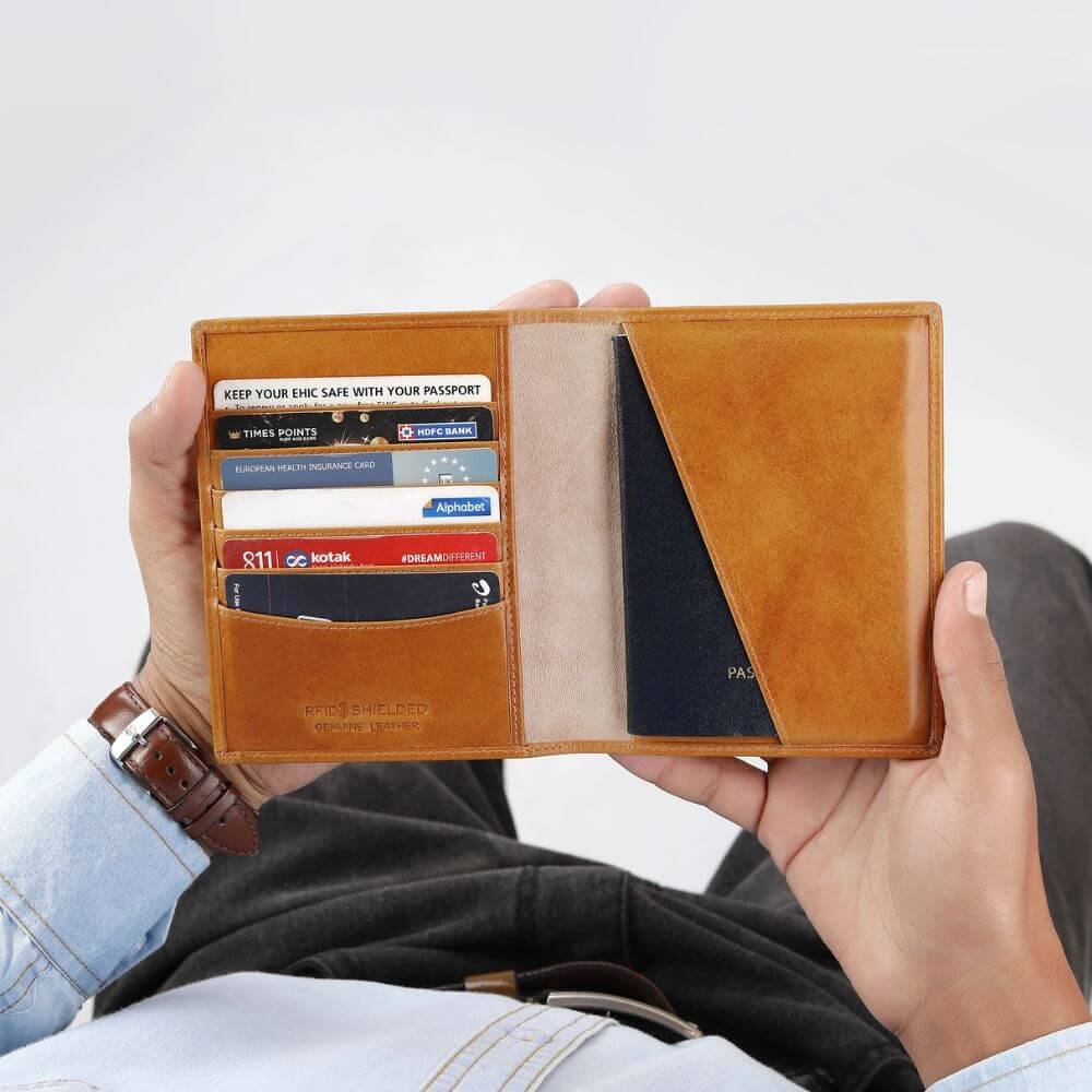 Leather-Lined Passport Wallet Sebastian Mayfair 04