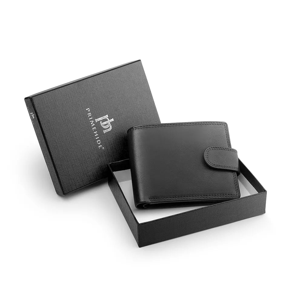 Leather Trifold Wallet For Men - Julian Leon