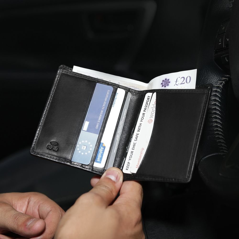Leather Wallet For Men &#8211; Nico Tuscan 2334 Black