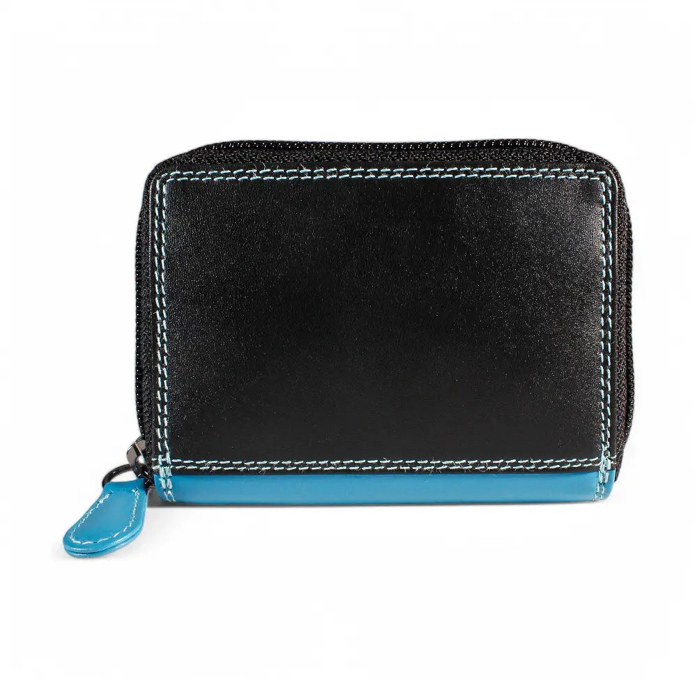 Leather Zip Around Purse &#8211; Pippa London Black 6091