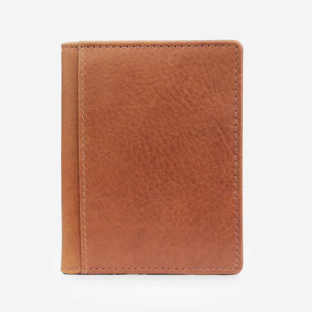 Brown leather wallet for credit cards