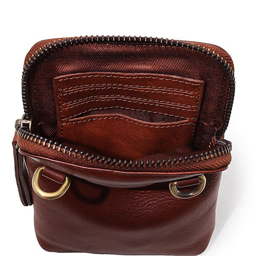 Leather Crossbody Phone Bag with Card Slots – Bogota
