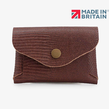 Leather Folded Coin Purse- Made in Britain