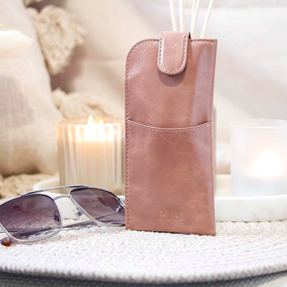 Soft Leather Glasses Case