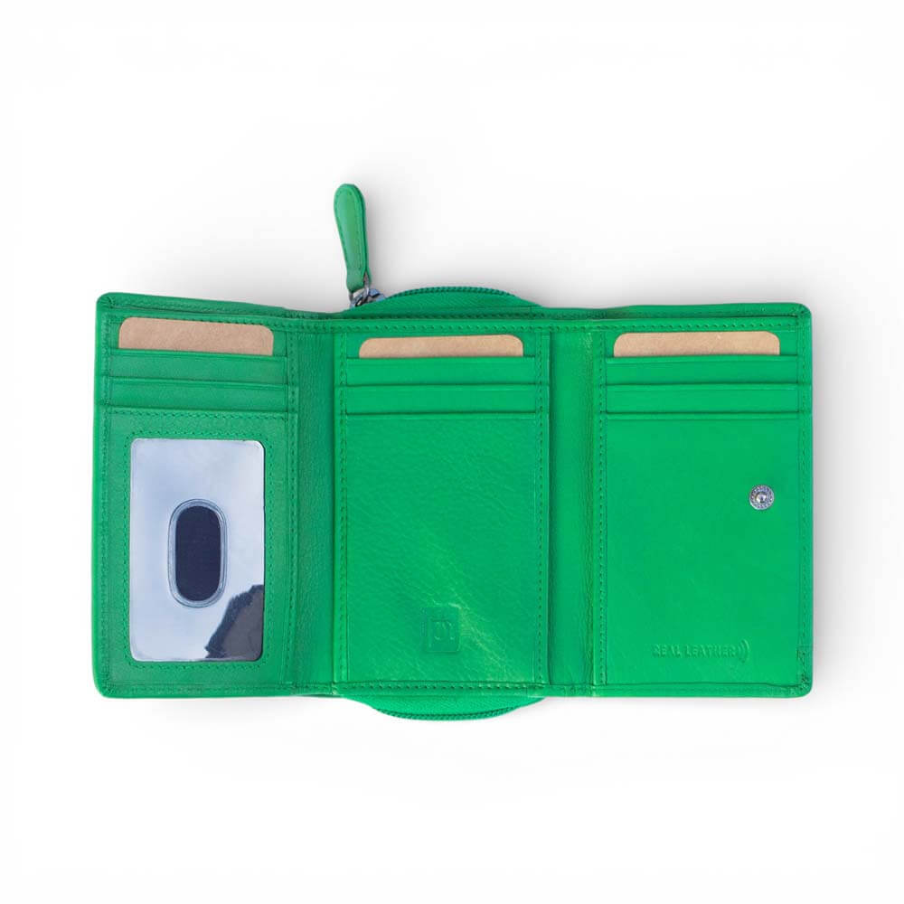 Soft Leather Trifold Purse For Women - Velura