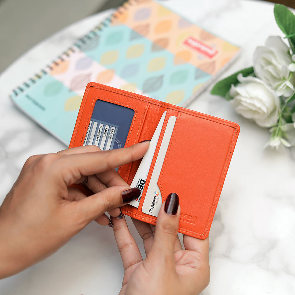 Leather Travel Card Holder