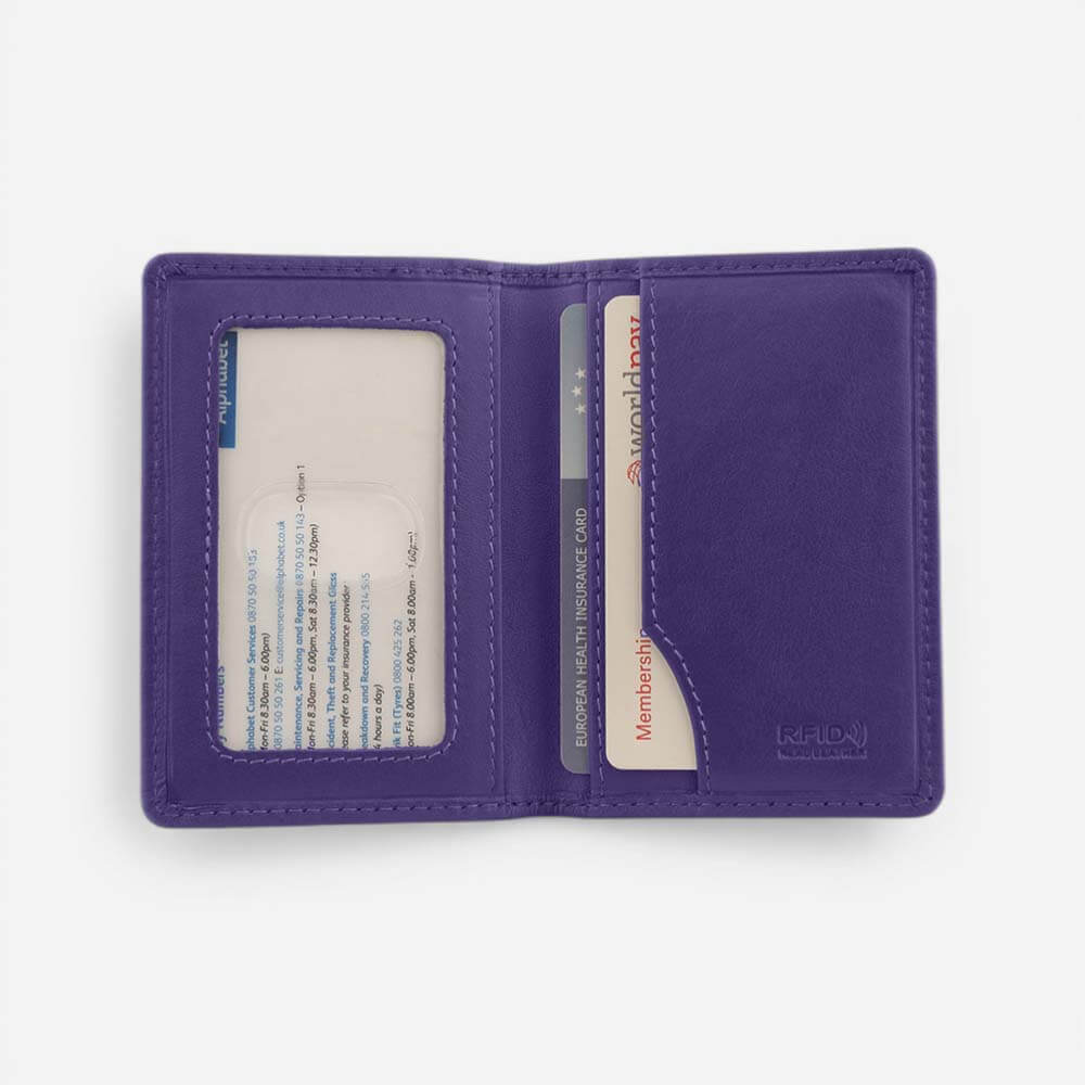 Leather Travel Card Holder