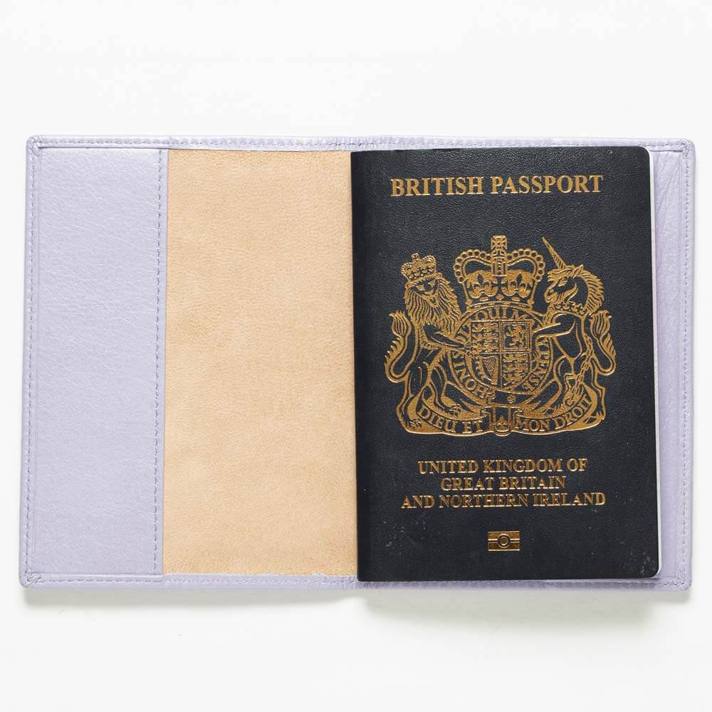 Personalised Leather Passport Cover - Eden