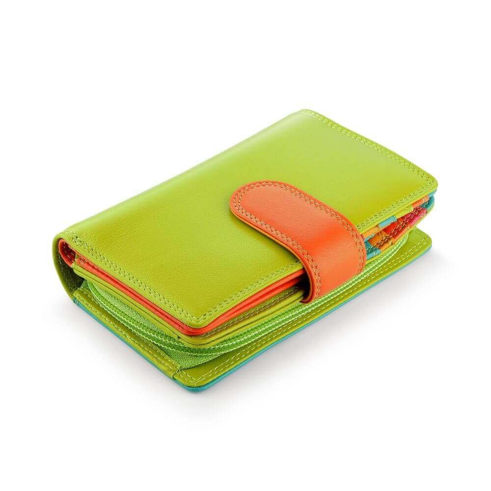Lime Soft Leather Colourful Bifold Purse &#8211; Primrose London (2)