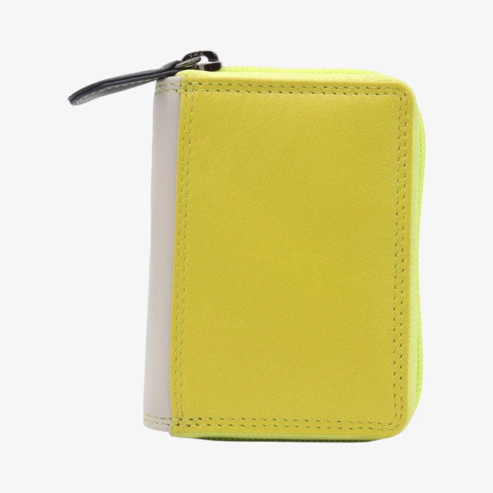 Credit Card Holder Accordion Leather Wallet Zipper
