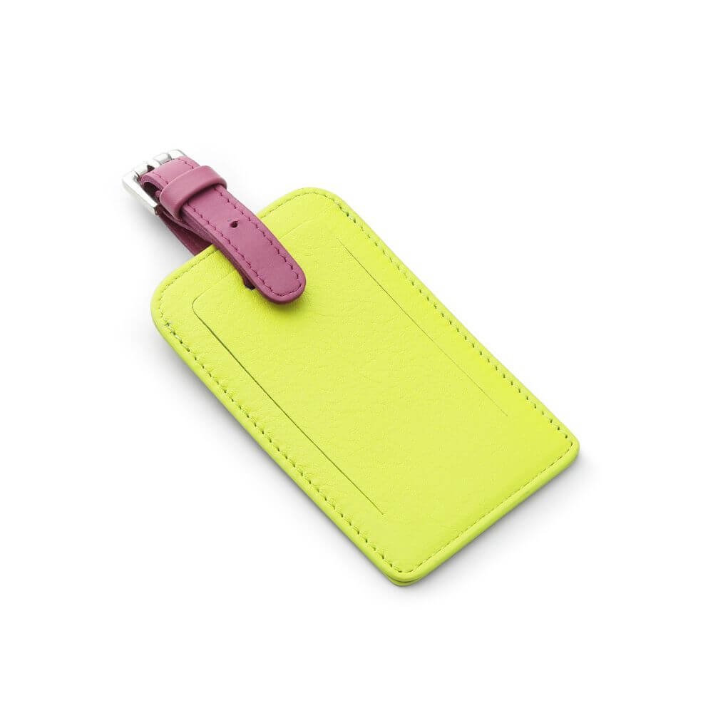 Luggage Tag Two-Tone Colour Rio 720 &#8211; Neon Green