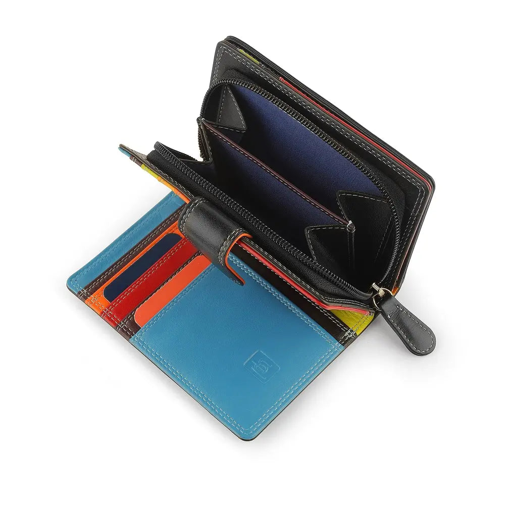 Medium Leather Purse Jasmine London Black-3