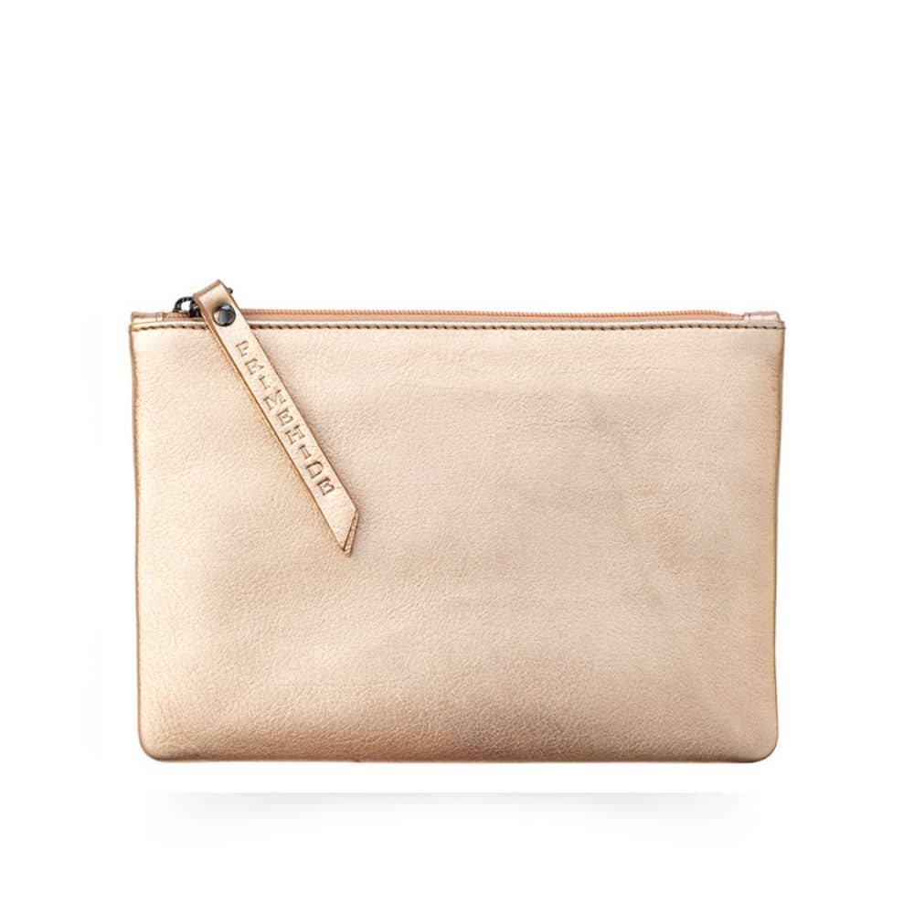 Soft Leather Makeup Pouch Medium