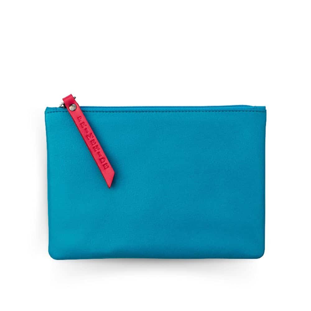 Soft Leather Makeup Pouch Medium