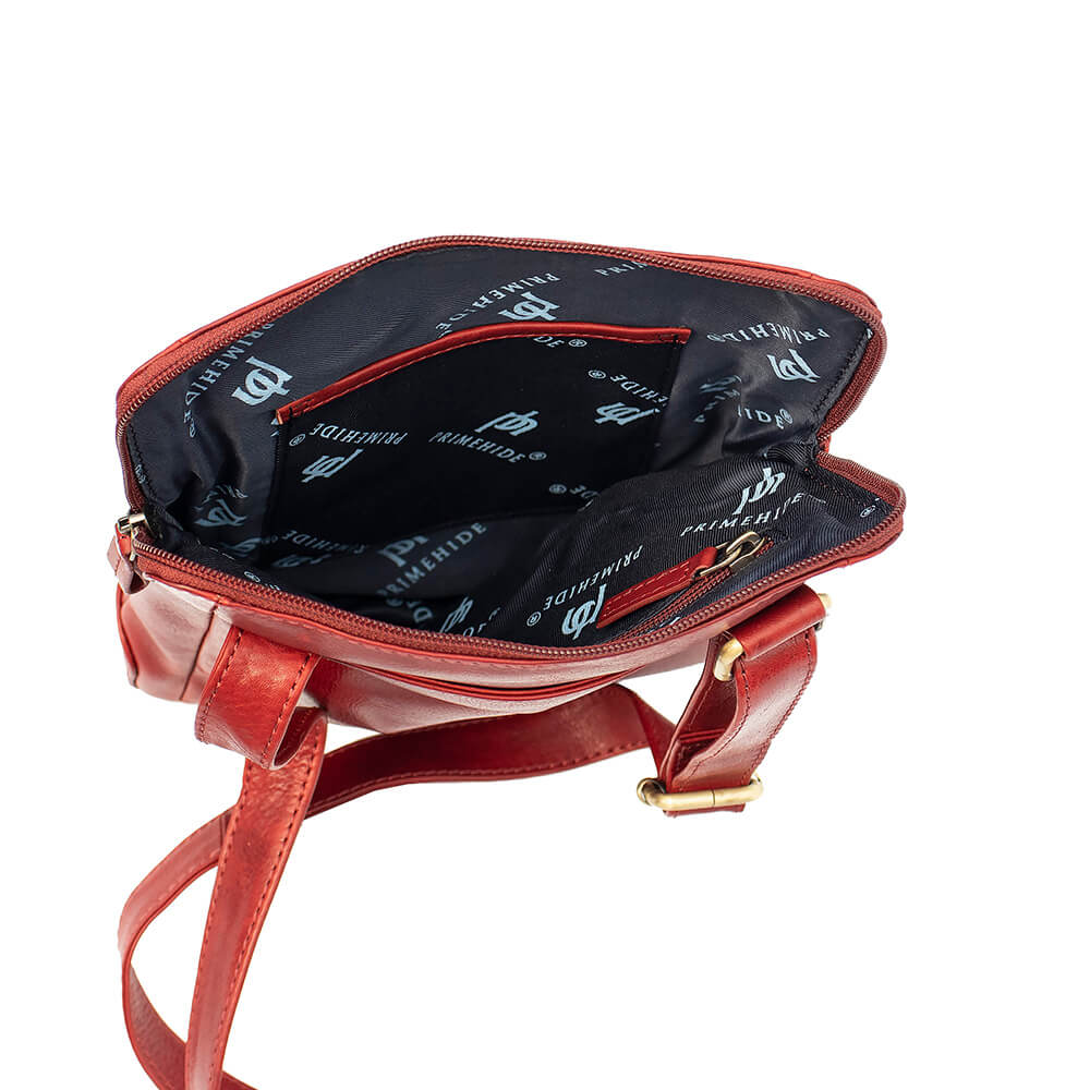 Medium Leather Messenger Bag - Matteo Tuscan