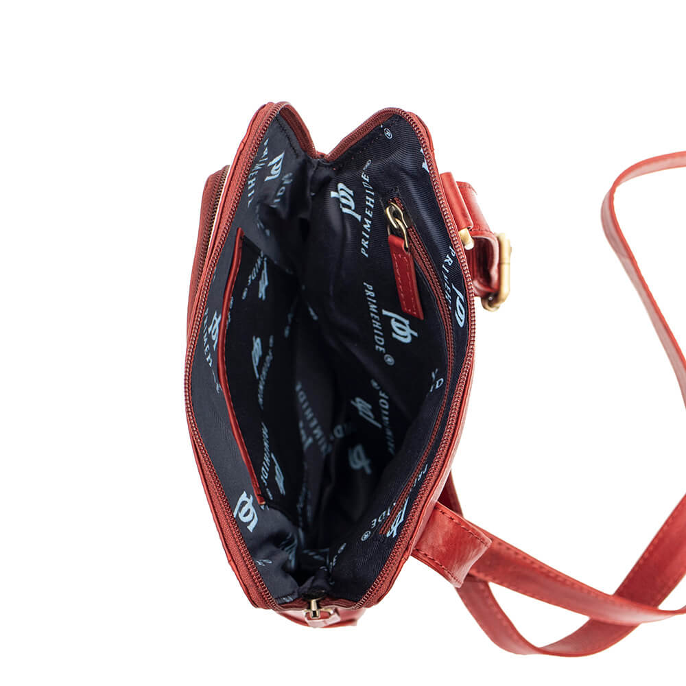 Medium Leather Messenger Bag - Matteo Tuscan