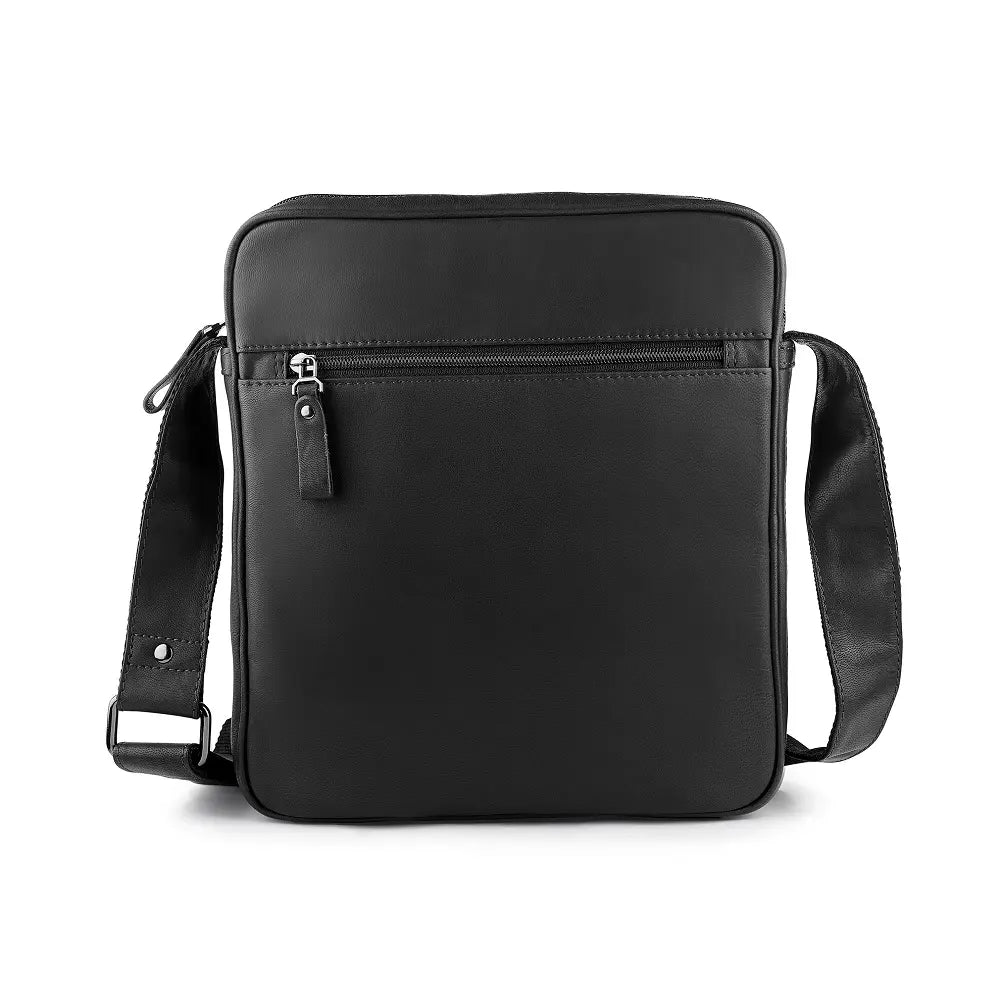 Mens Leather Bag Texan Black-3