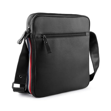 Mens Leather Bag Texan Black-3