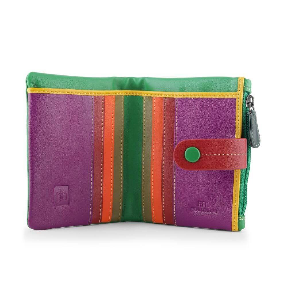 Multicolour Small Soft Purse Camerelle Capri Green colour card slots
