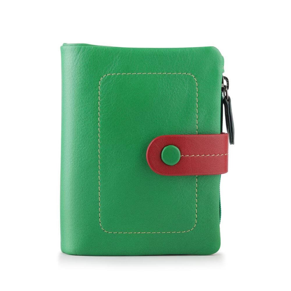 Multicolour Small Soft Purse Camerelle Capri Green front