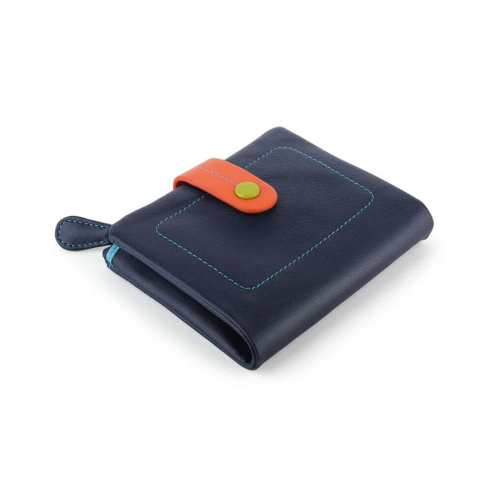 Multicolour Small Soft Purse Camerelle Capri Navy flatlay