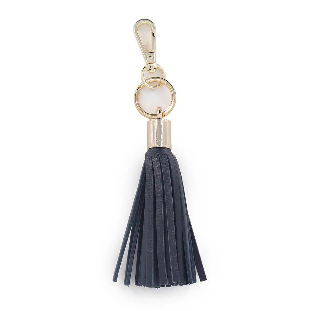 Leather Tassel Keychain - Eden