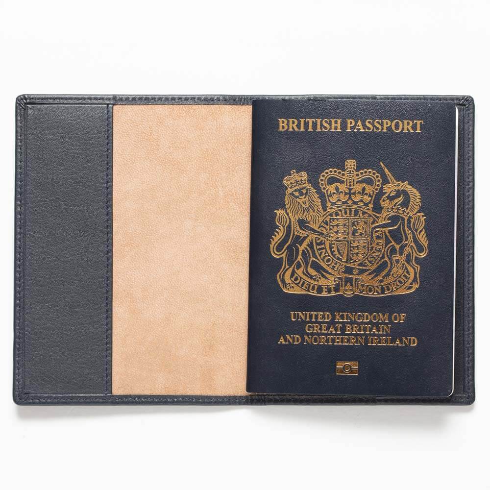 Personalised Leather Passport Cover - Eden