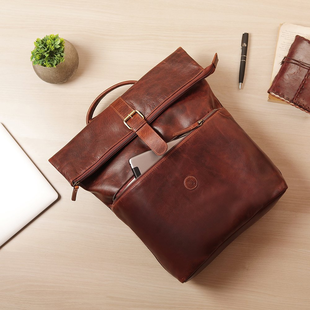Real Leather Backpack